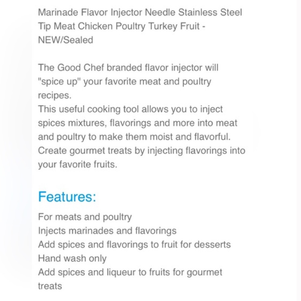 NEW Good Cook Flavor Injector - Picture 4 of 4